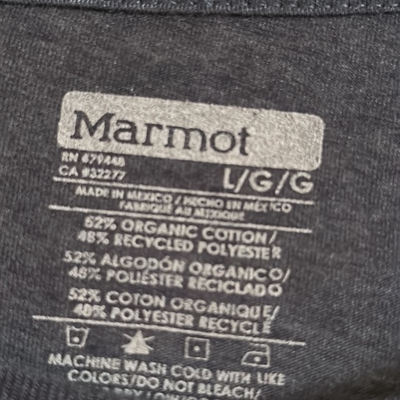 Marmot Wilderness Guide Navy Heather UpCycle® Long Sleeve Tee - Picture 7 of 7